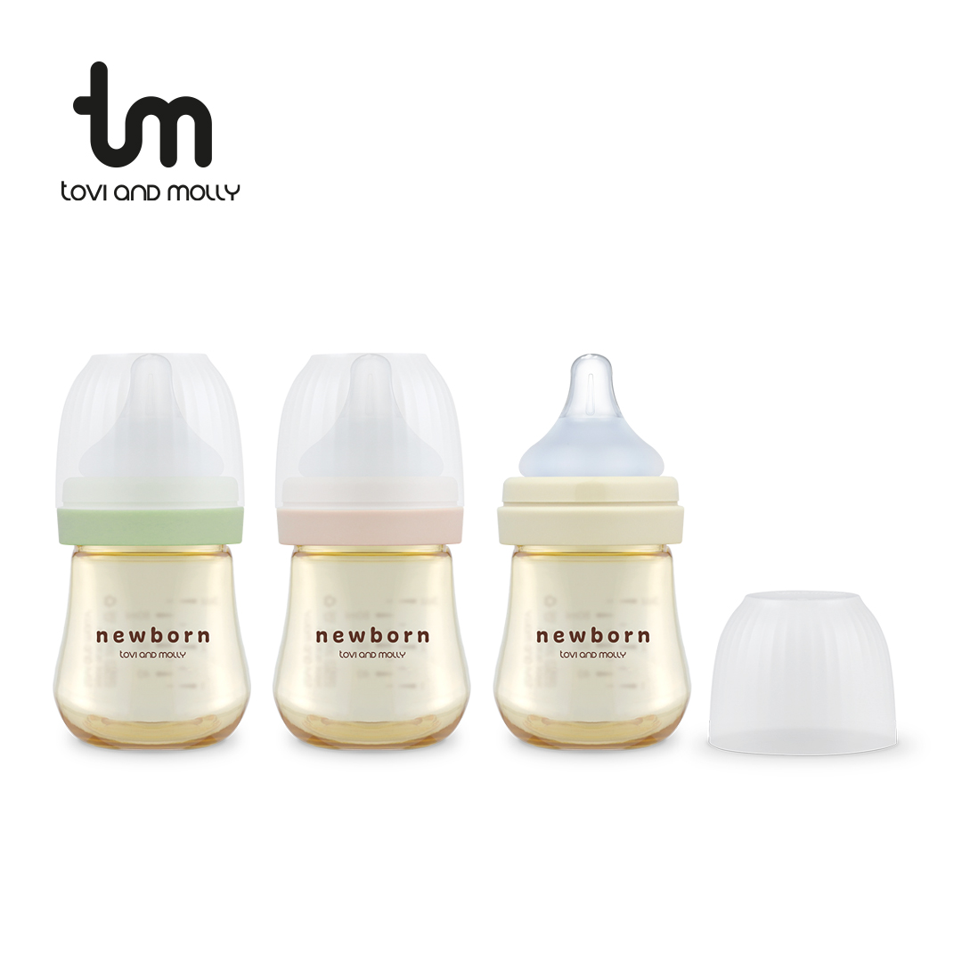 [토비앤몰리] 신생아 젖병 80ml (트리플팩 젖꼭지 0단계 포함) 산후조리원 출산준비물 - 상품 이미지