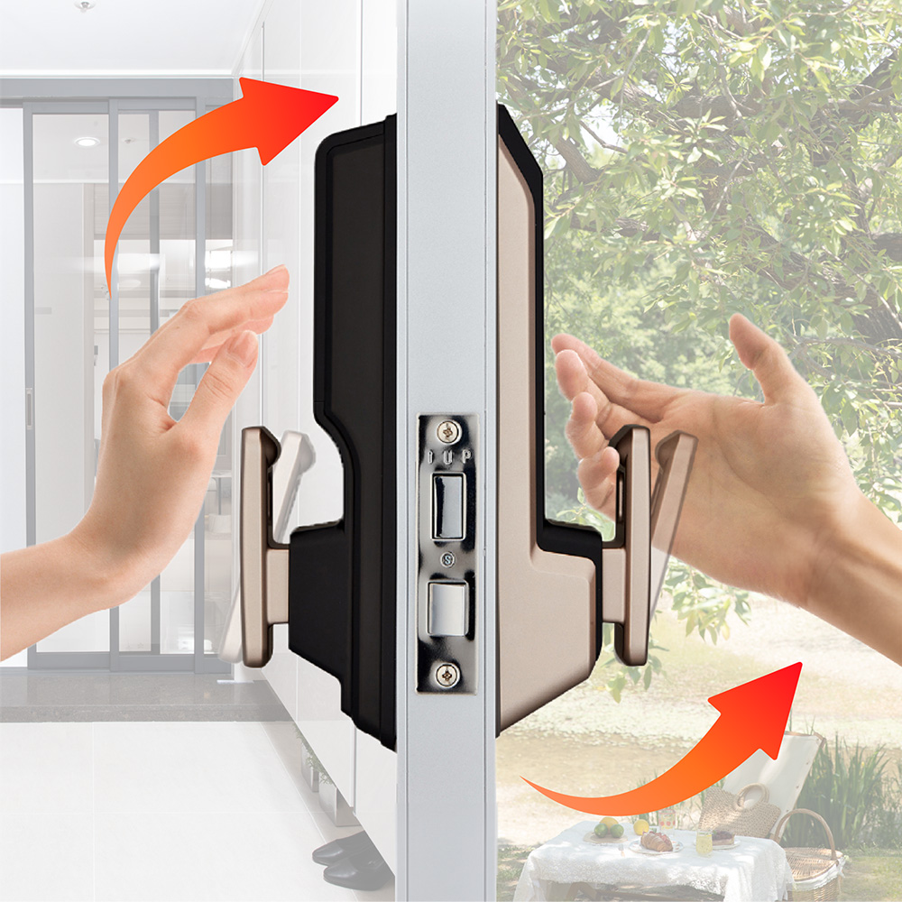 쿠잉 디지털도어락 DL-D02GD 도어록 푸시풀 현관문 무타공 번호키 손잡이 간편 - 상세 이미지 5