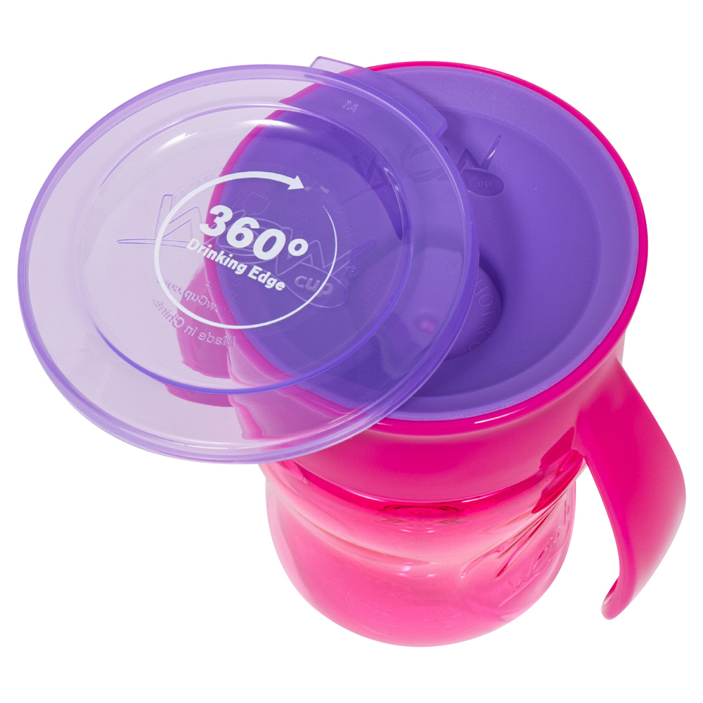 와우컵 베이비 트라이탄 스파우트컵 뚜껑포함 207ml, 1개, 핑크