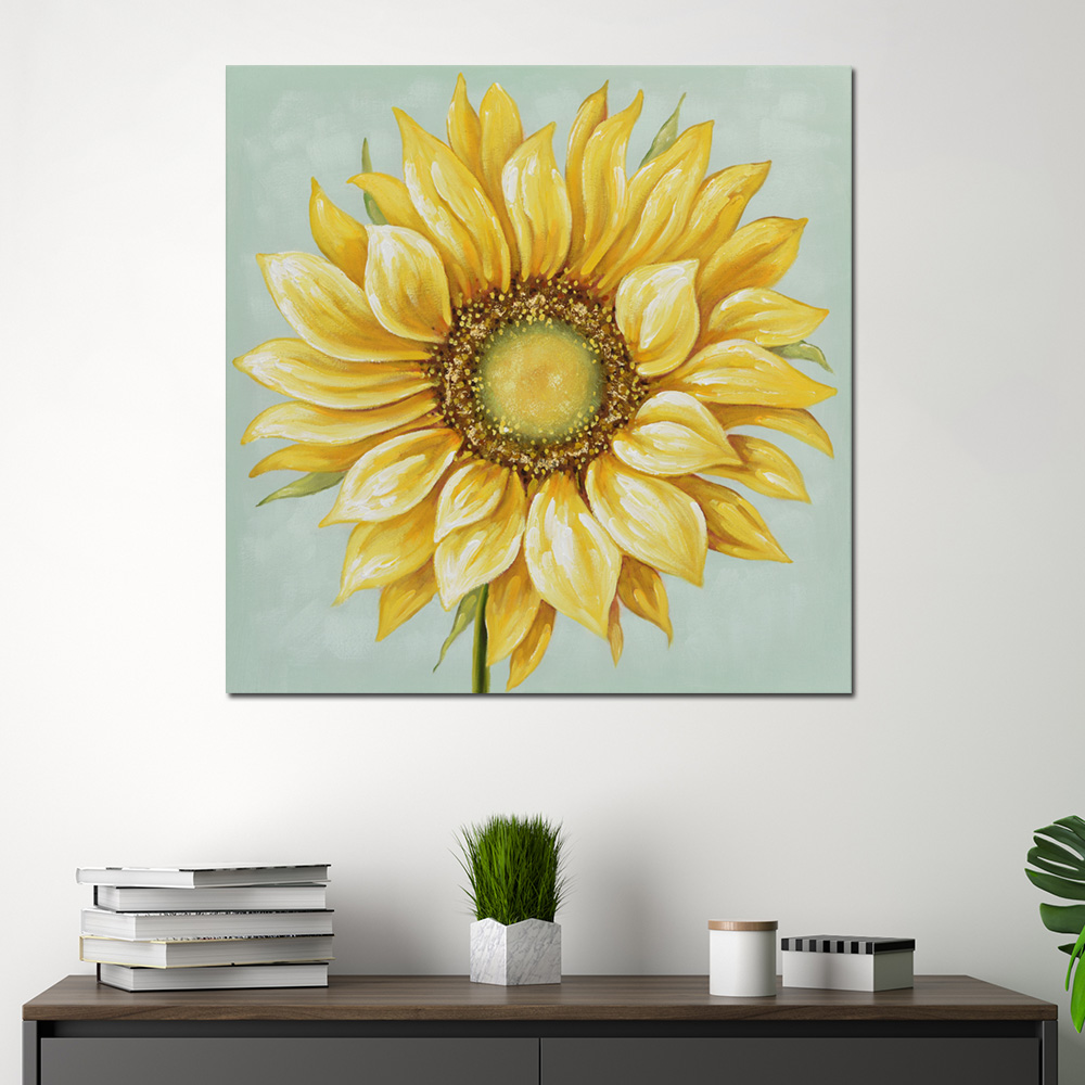 해바라기액자 세트 재물을 부르는 풍수 인테리어 (60cmx60cm) - 상품 이미지