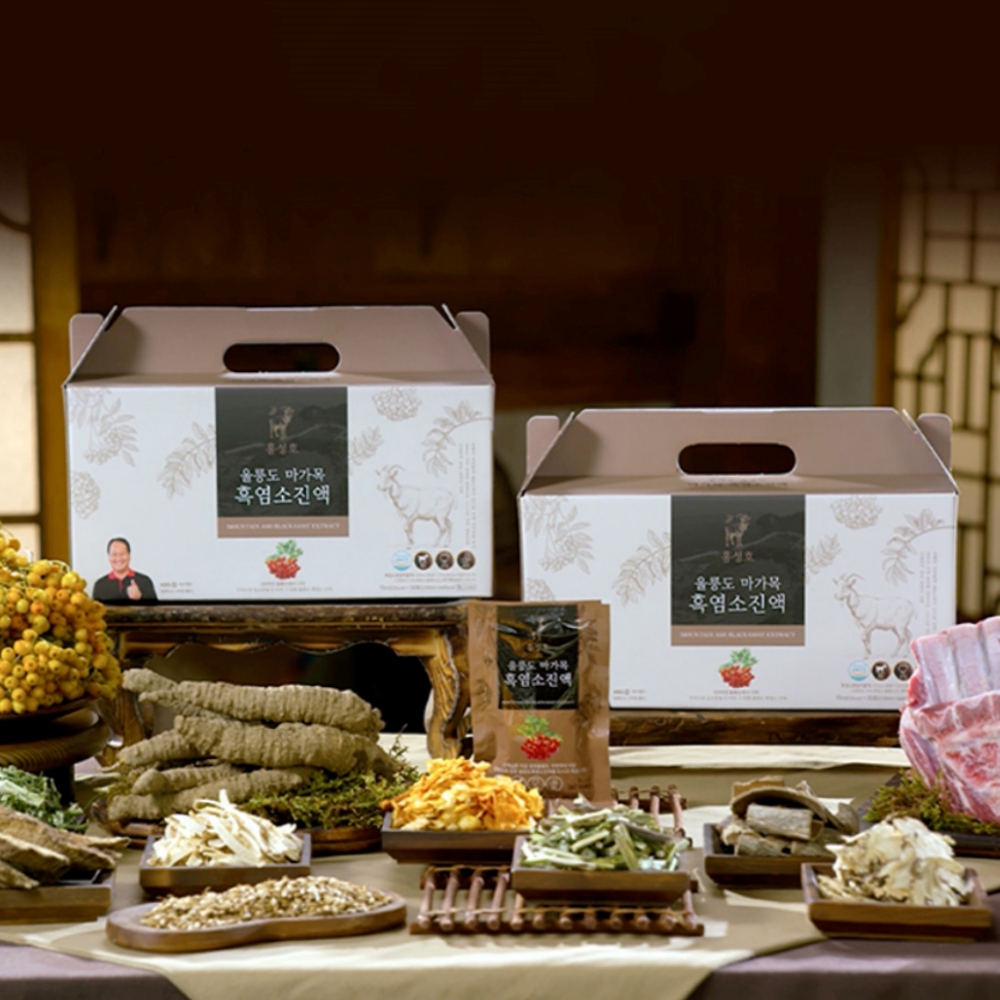 홍성호 울릉도 마가목 흑염소진액 30+3포 1개월분 국내산 토종 자연방목 엑기스 흑염소즙 상세 이미지 3