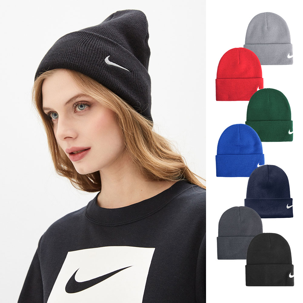 나이키 비니 스우시 커프드 니트 모자