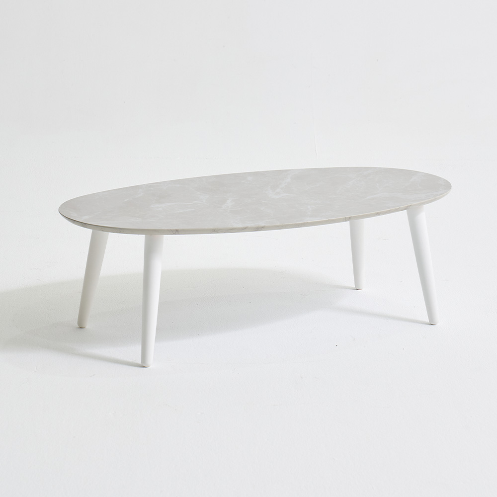 모드 낮은 거실 소파테이블 좌식 테이블 식탁 좌탁 밥상 타원형