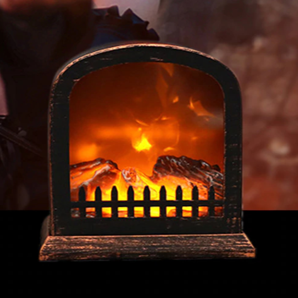 불멍 무드등 벽난로 불타는 LED 무선 집들이 크리스마스( A형 )