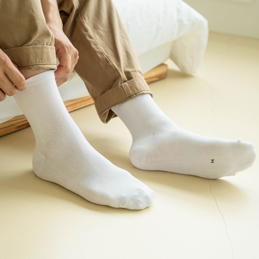 삭스팩토리 노빵꾸 남성 구멍 안나는 중목 무지 양말 8켤레