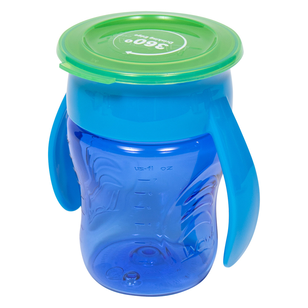 와우컵 베이비 트라이탄 스파우트컵 뚜껑포함 207ml, 1개, 블루