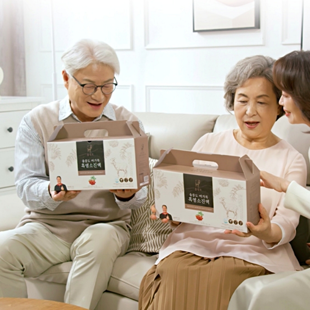 홍성호 울릉도 마가목 흑염소진액 30+3포 1개월분 국내산 토종 자연방목 엑기스 흑염소즙 대표 이미지