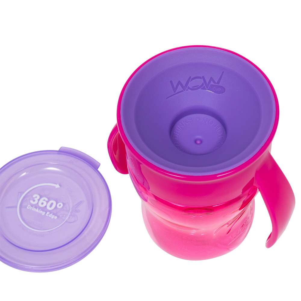 와우컵 베이비 트라이탄 스파우트컵 뚜껑포함 207ml, 1개, 핑크