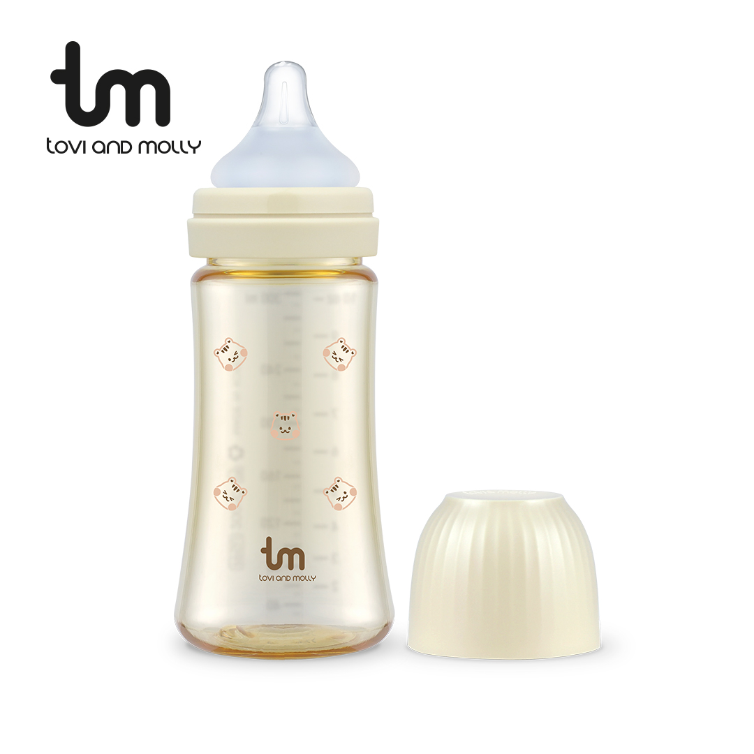 [토비앤몰리] 신생아 아기 배앓이 싱글 젖병 돗람이 바닐라 180ml 280ml - 상세 이미지 2