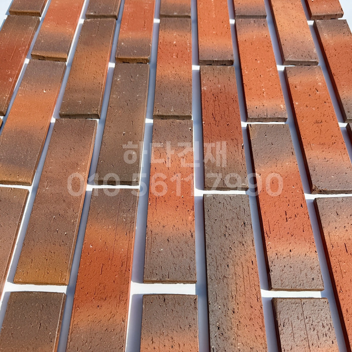 점토타일 그라데이션 240x60x12T 01번 컬러 / 하다건재