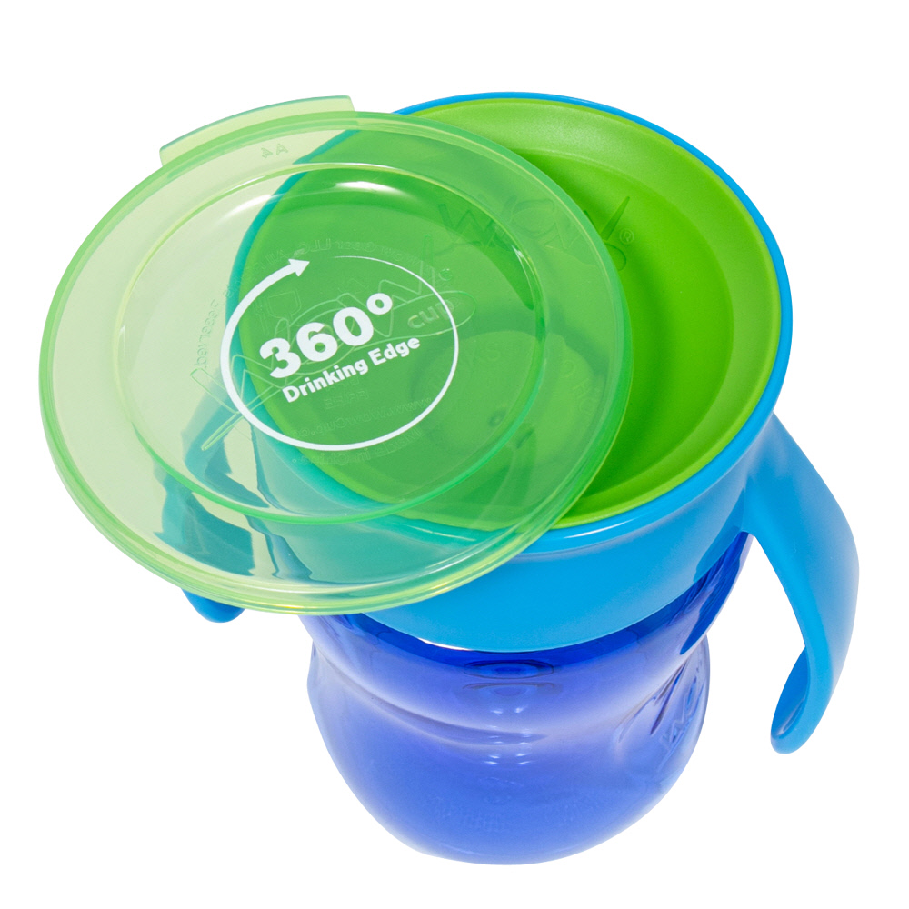 와우컵 베이비 트라이탄 스파우트컵 뚜껑포함 207ml, 1개, 블루