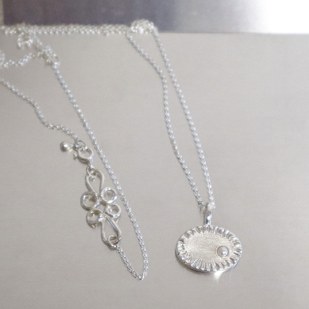 플리츠 네크리스 Pleats Necklace 실버925 빈티지 - 상세 이미지 4