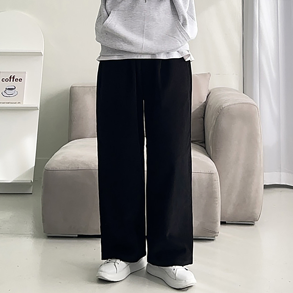 남자 코듀로이팬츠 밴딩 골덴 바지 남자 와이드팬츠 - 상세 이미지 4