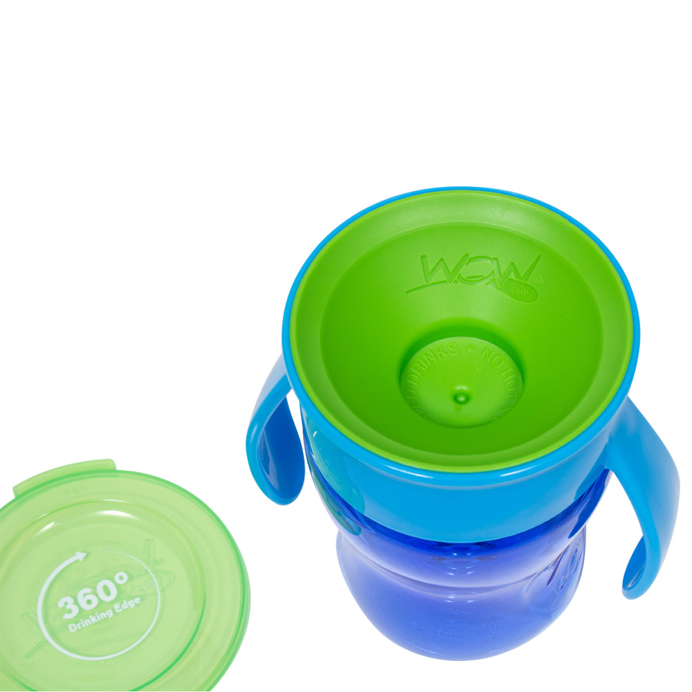 와우컵 베이비 트라이탄 스파우트컵 뚜껑포함 207ml, 1개, 블루