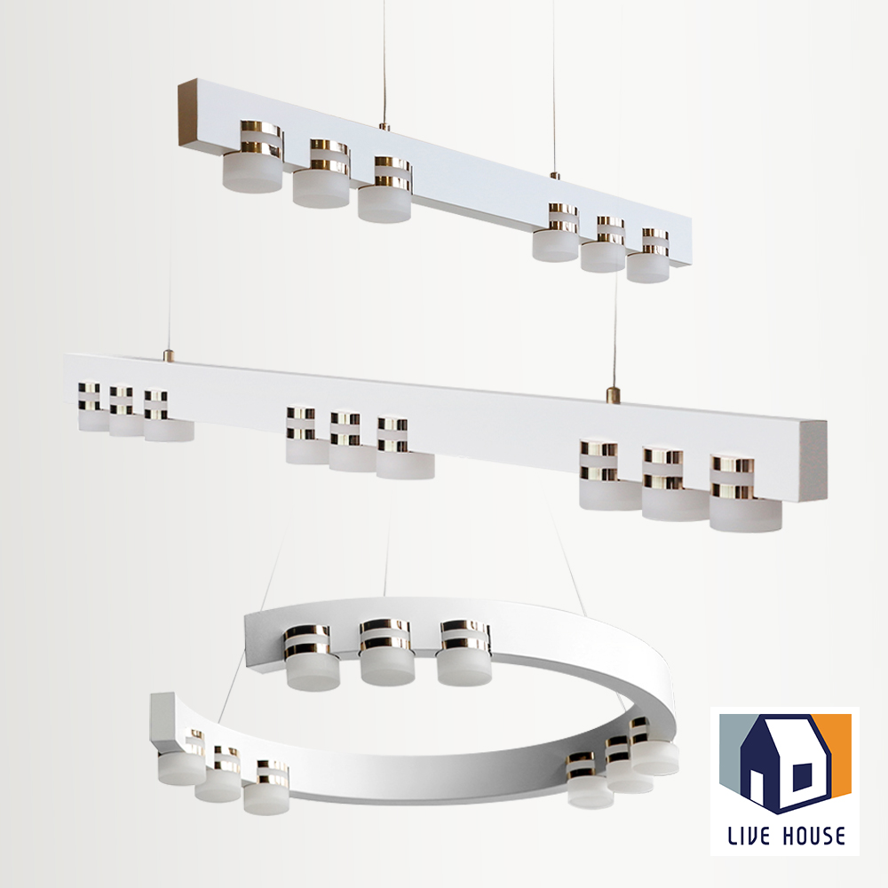 LED 식탁등 카페 인테리어 조명 씨라인 일자 펜던트 6등 화이트