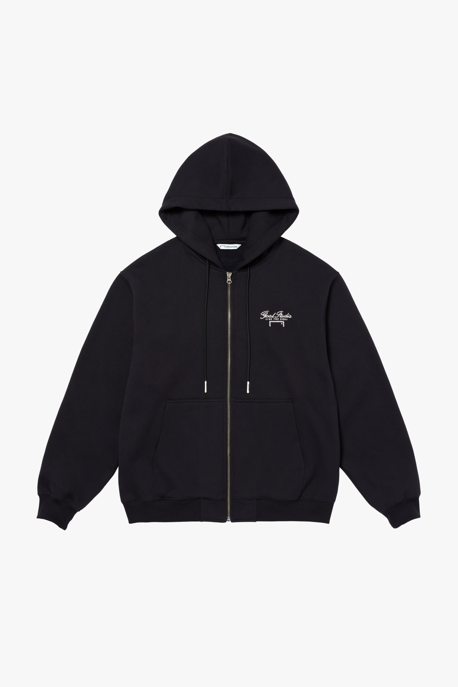 BASIC BRUSHED FULL ZIP-UP HOODIE-DARK NAVY - 상세 이미지 2
