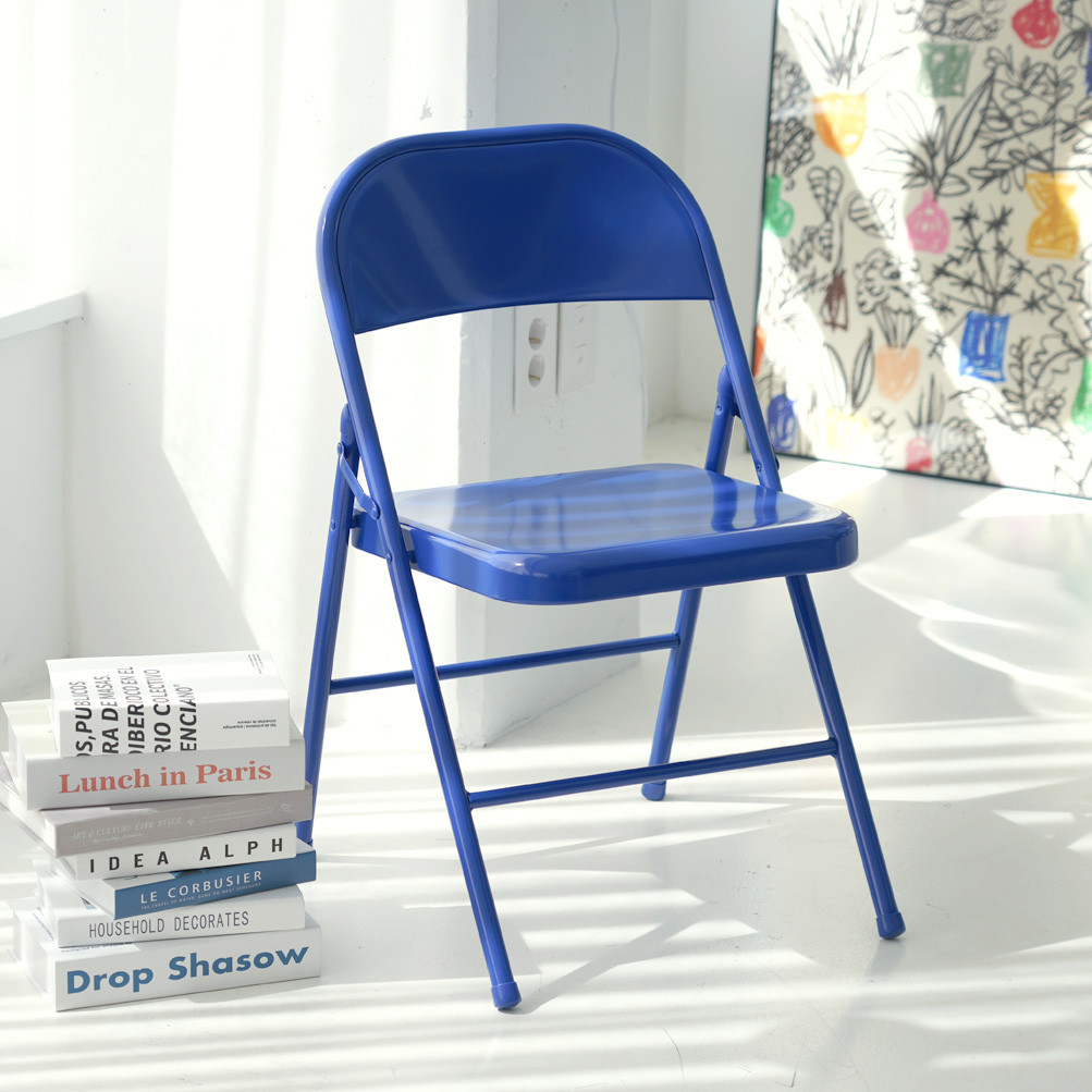 이노센트 잉크 철제 접이식 의자 i104652