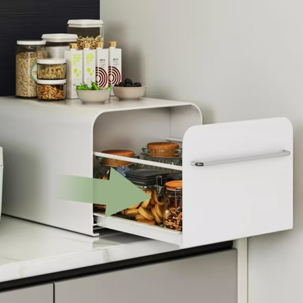 철제수납장 디귿 슬라이딩 주방수납장 양념통 약정리 영양제보관 화장품 선반