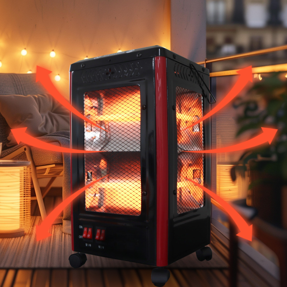 전기스토브 난로 저전력 히터 난방기구 오방난로 전열기