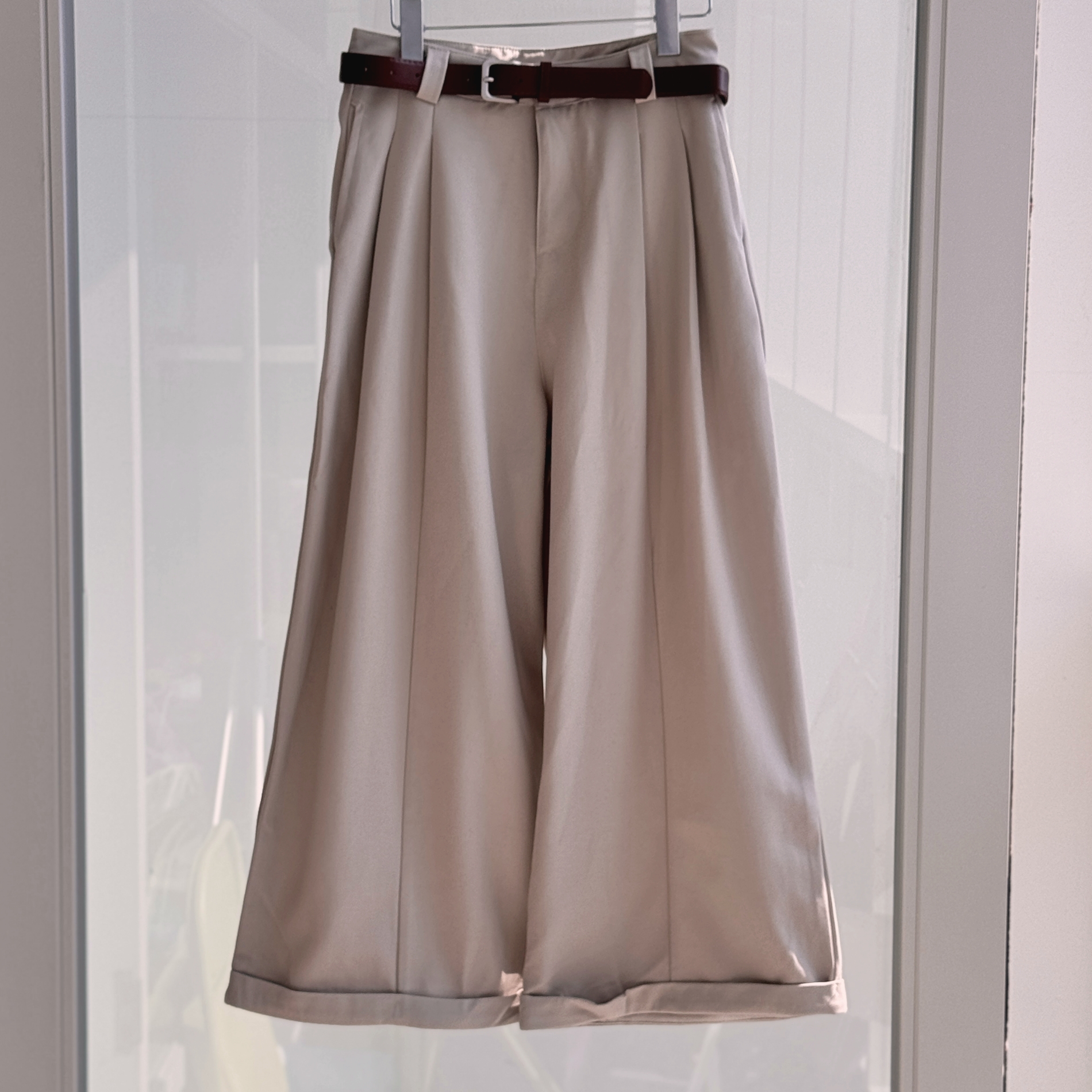 큐롯팬츠 치마바지 벨트세트 와이드팬츠