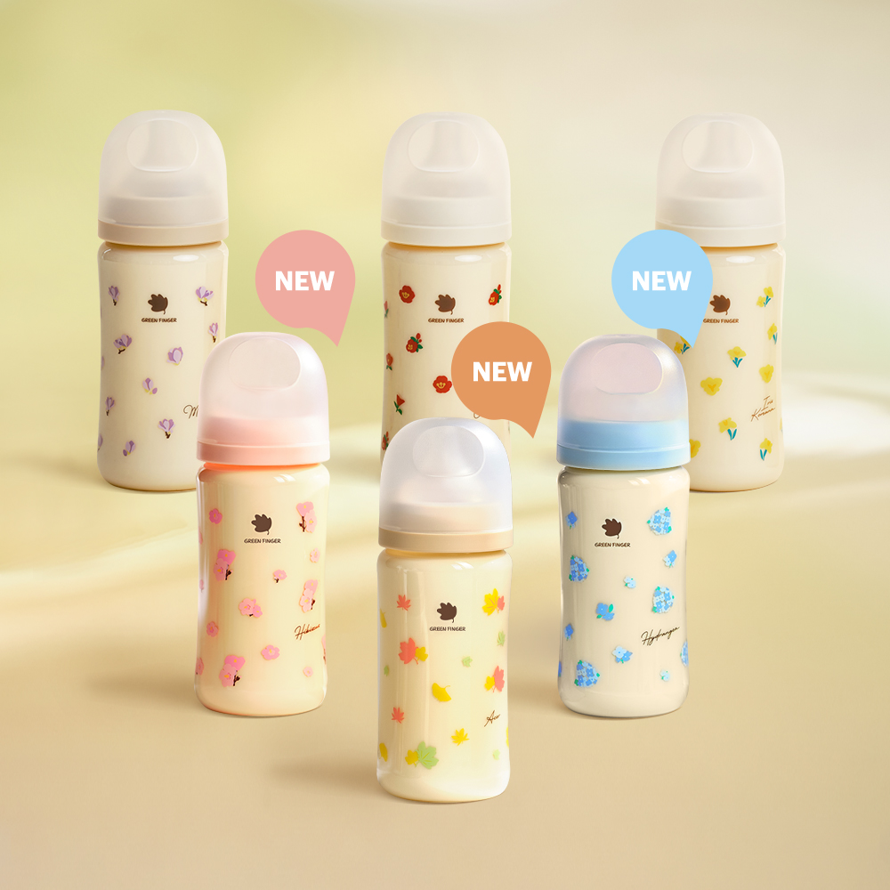 그린핑거 베베그로우 PPSU 젖병 트윈팩 크림&베이지 160ml (노꼭지)+젖꼭지 2개 세트 이미지 2