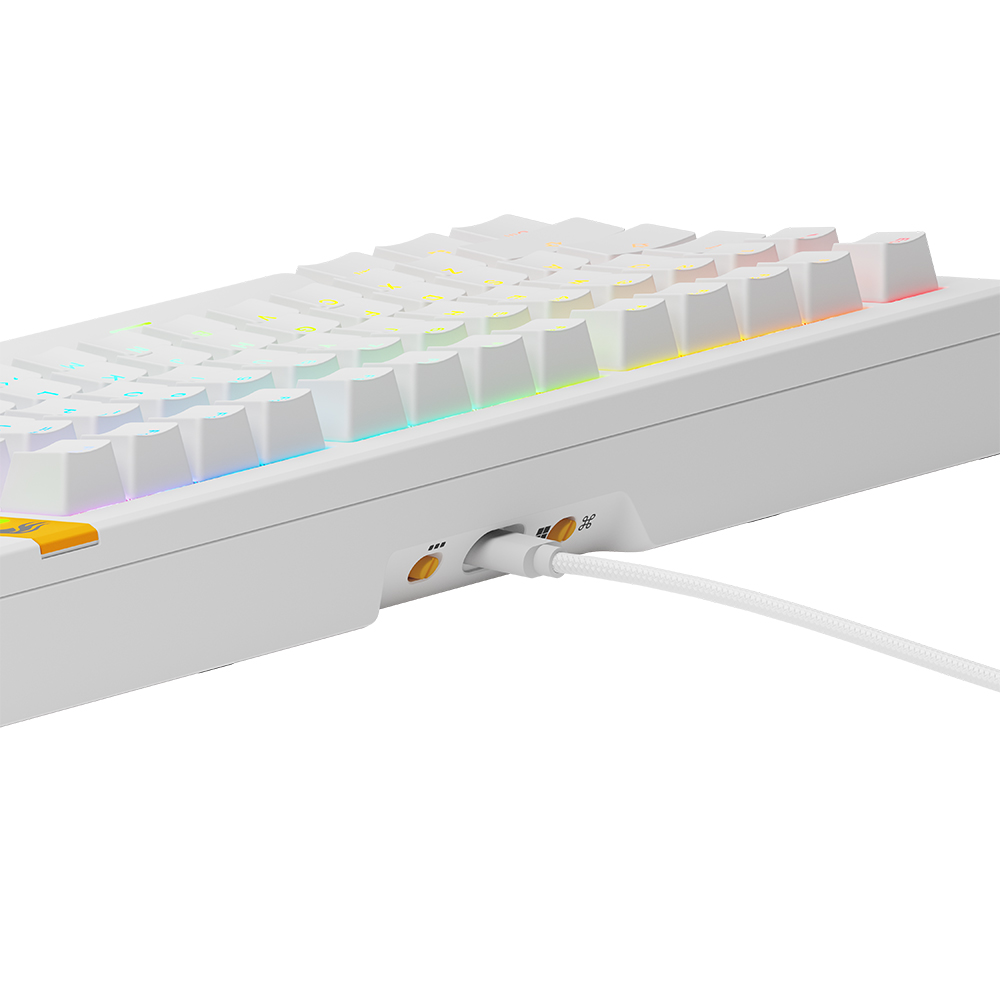 글로리어스 GMMK3 HE 75% Prebuilt 커스텀 래피드 트리거 유선 게이밍 키보드(블랙/화이트) 이미지 8
