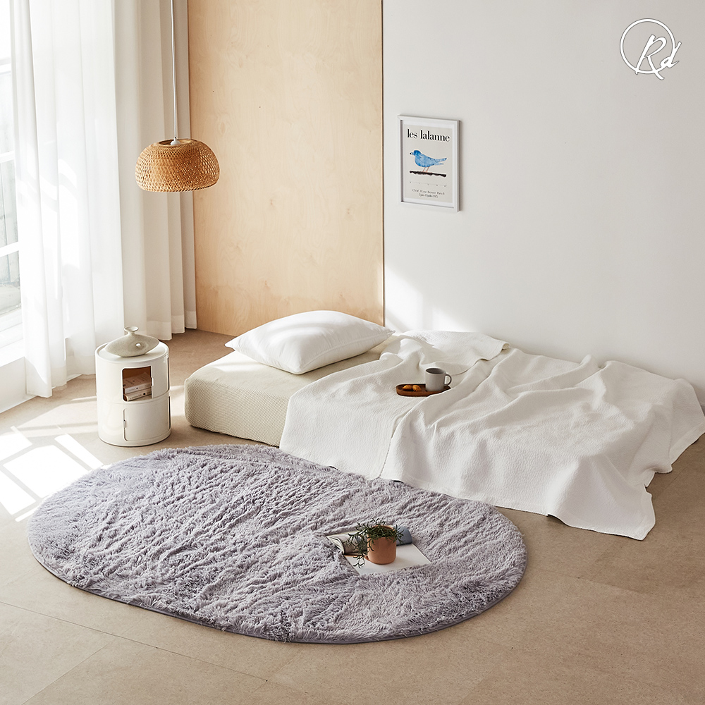 스노우 장모 카페트 워셔블 소프트 국내산 러그 대형 카펫 60x120