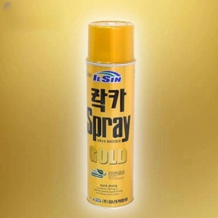 골드 락카 순금 스프레이 페인트 골드 스프레이 도색 420ml - 메인 이미지