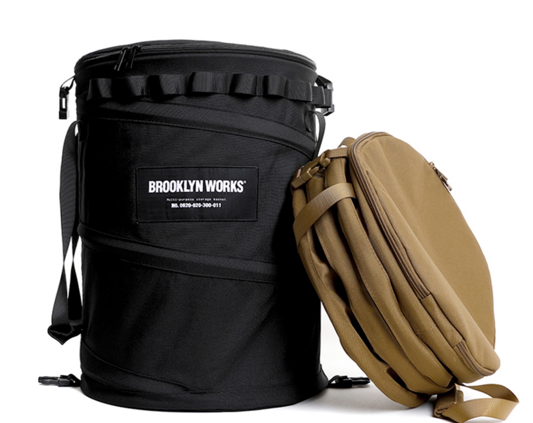 브루클린웍스 팝업 백 휴지통 쓰레기통 바스켓 접이식 휴대용