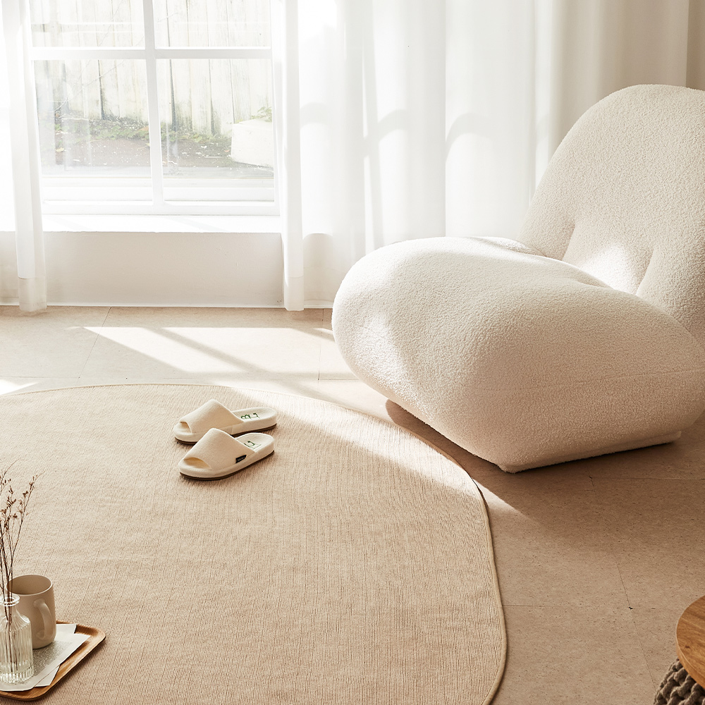 소프티 카페트 소프트 실키터치 라이브 방수 러그 소형 대형 원형 사각 원형200