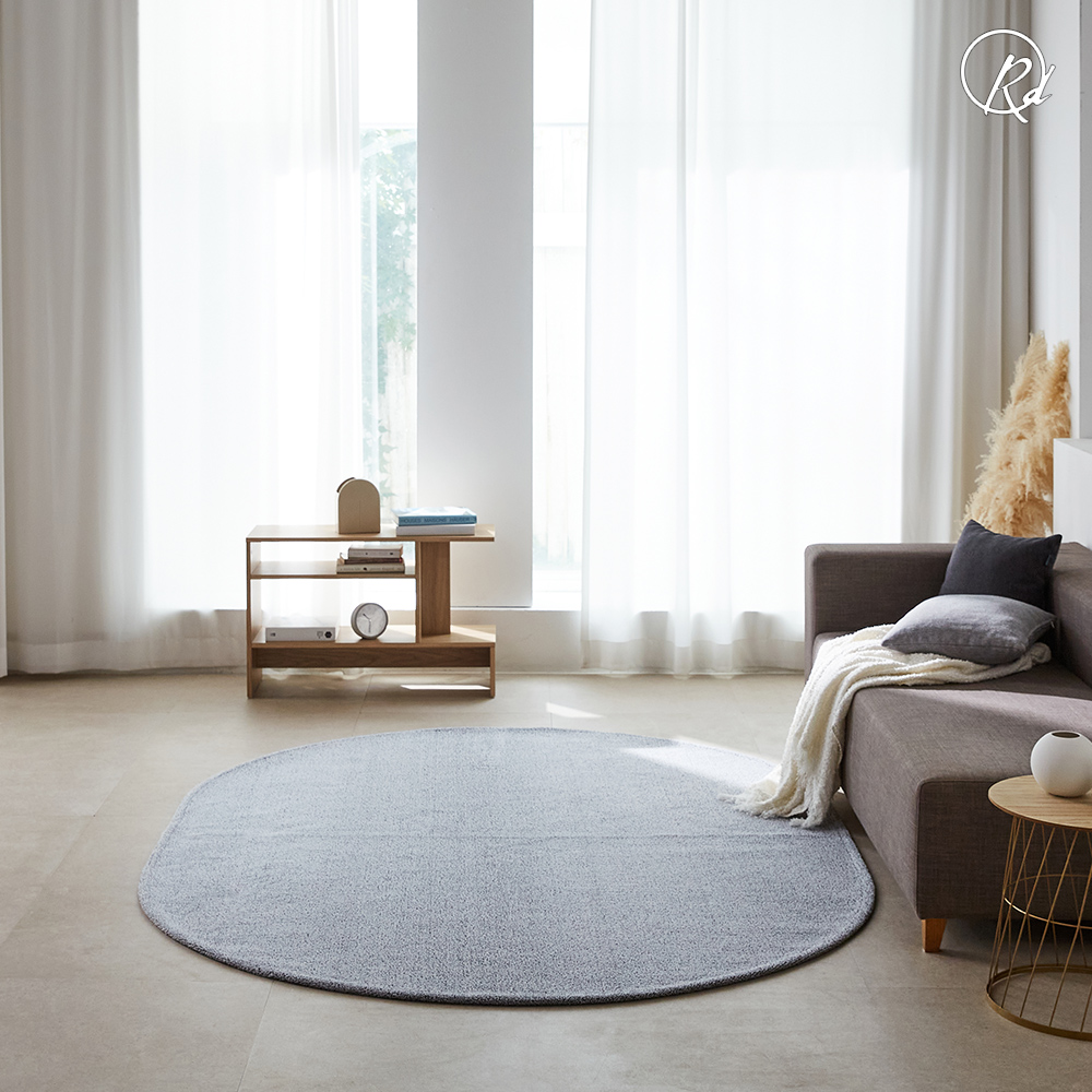 토믹 카페트 선염투톤 극세사 단모 러그 소형 대형 원형 사각 카펫 100x150