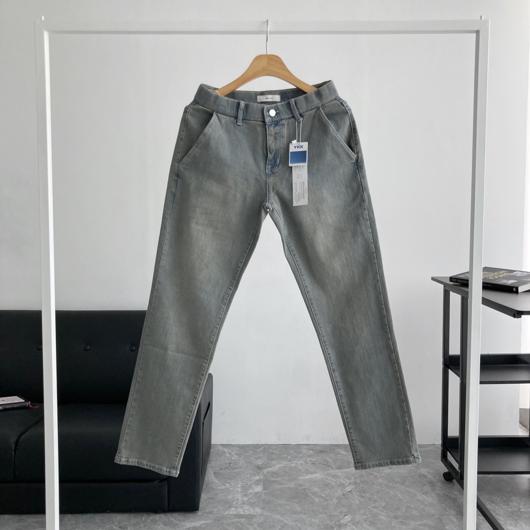 남자청바지 인밴딩 스판 기본 일자핏 퓨어s 빅사이즈 데님팬츠 S-5XL 이미지 3