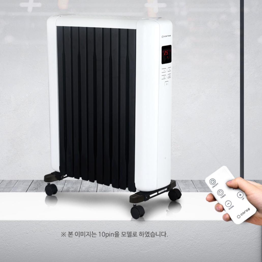 난방용 라지에타 전기 라지에다 화장실용 욕실용 라디에이터 6핀 라지히터 - 상세 이미지 3