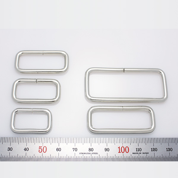 QR02 국산 사각링 니켈 20mm 4개 외 가방 부자재 가죽 공예 리버스몰 - 메인 이미지