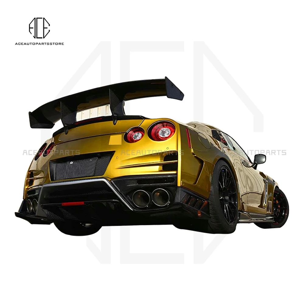 닛산 Gtr R35카본 리어 스포일러 트렁크 윙 바디 키트 탑 시크릿 스타일 2008- carbon fiber : 사라MALL