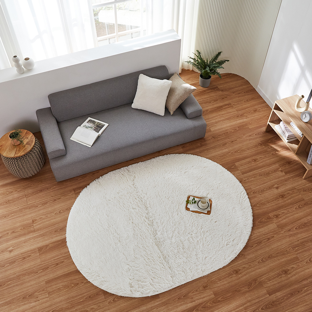 스노우 장모 카페트 워셔블 소프트 국내산 러그 대형 카펫 60x120