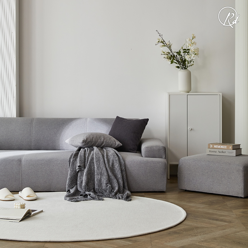 자가드 린넨 러그 먼지없는 워셔블 카페트 대형 카펫 100x150