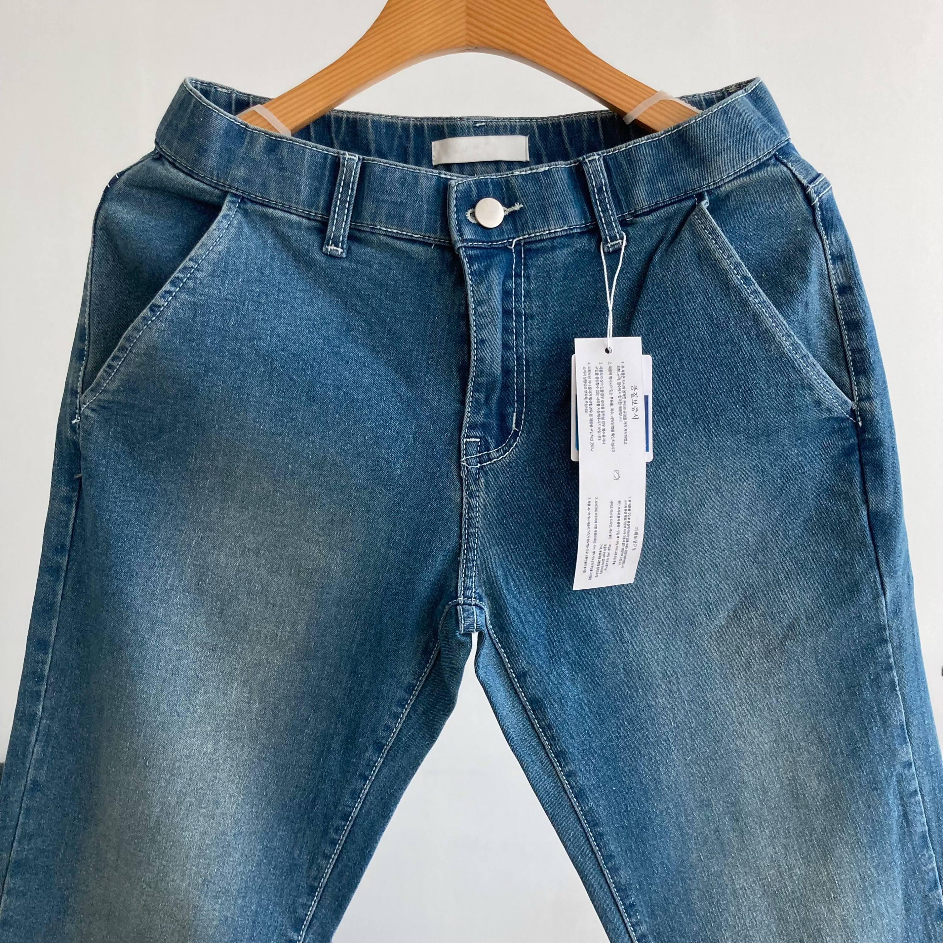 남자청바지 인밴딩 스판 기본 일자핏 퓨어s 빅사이즈 데님팬츠 S-5XL 이미지 2