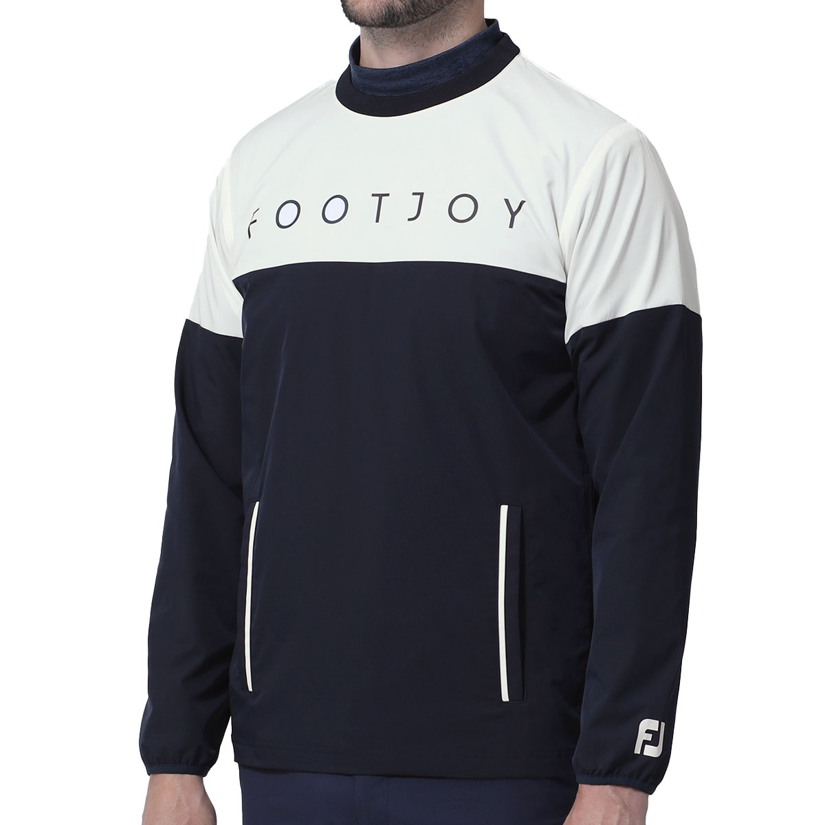 풋조이 FOOTJOY 긴팔 크루넥 풀오버 재킷 발수 로고 프린트 FJ-F23-O03 2컬러 - 상세 이미지 3