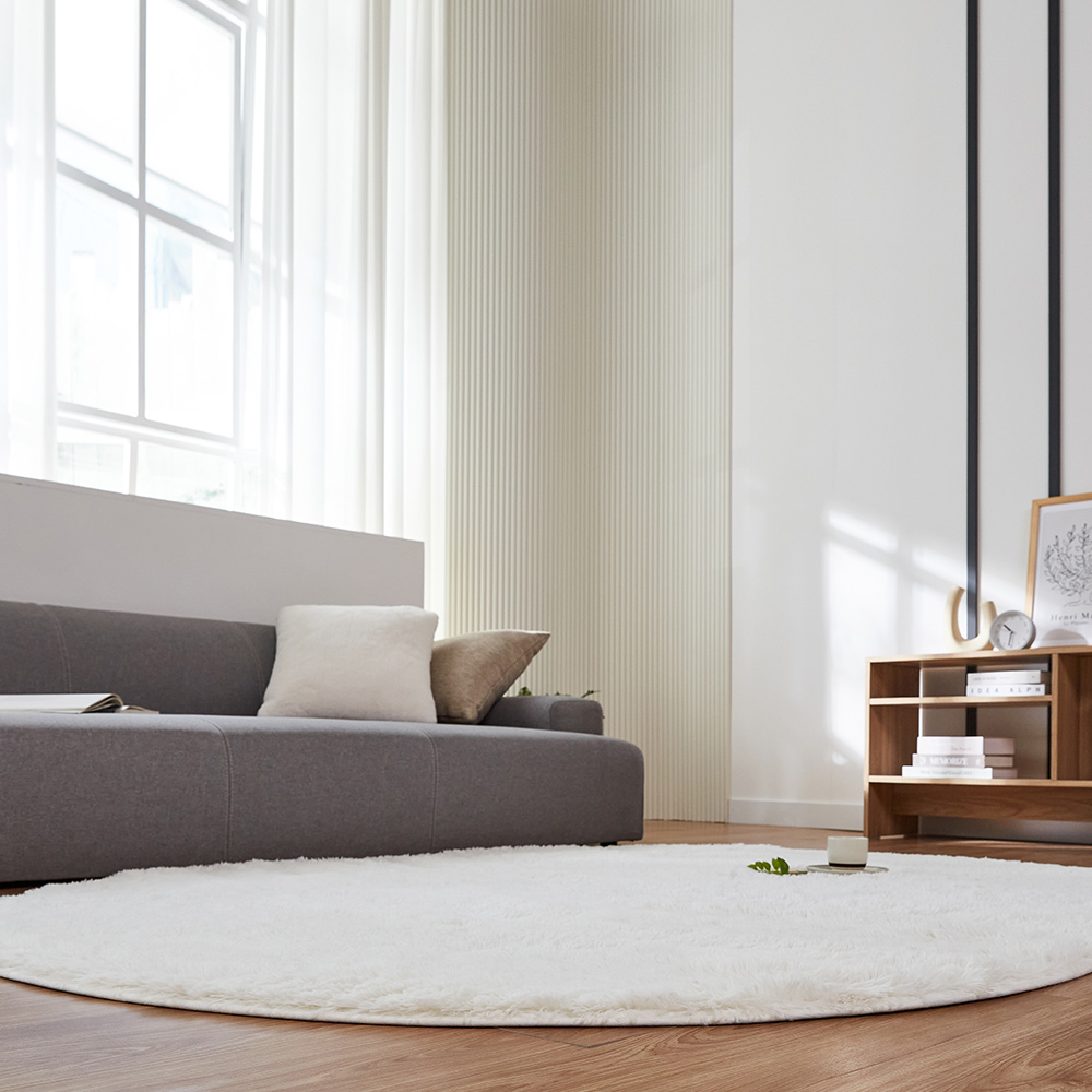 스노우 장모 카페트 워셔블 소프트 국내산 러그 대형 카펫 60x120