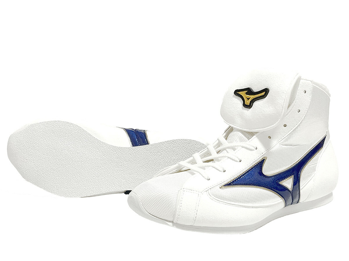 미즈노 MIZUNO FINISHER EZ SPECTRA LOW 복싱화 로우 화이트 네이비 - 메인 이미지