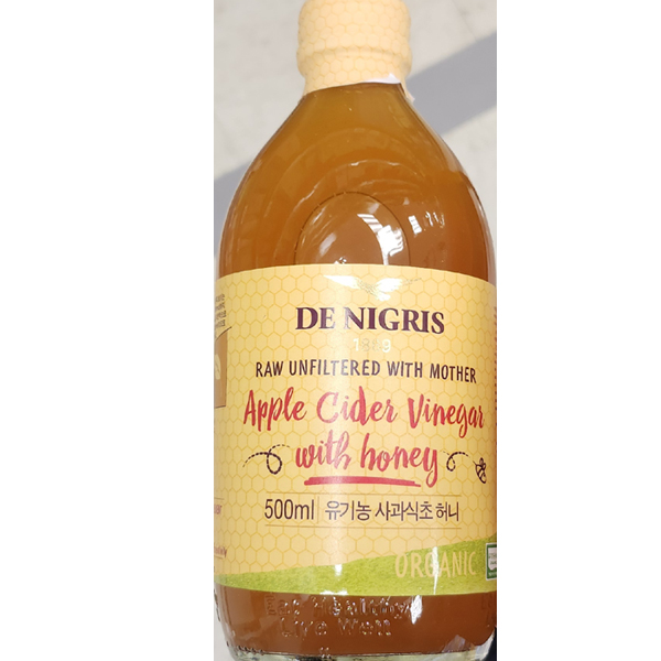데니그리스 유기농 사과식초 허니 500ml 애플비네거 DE NIGRIS : JSKH샵
