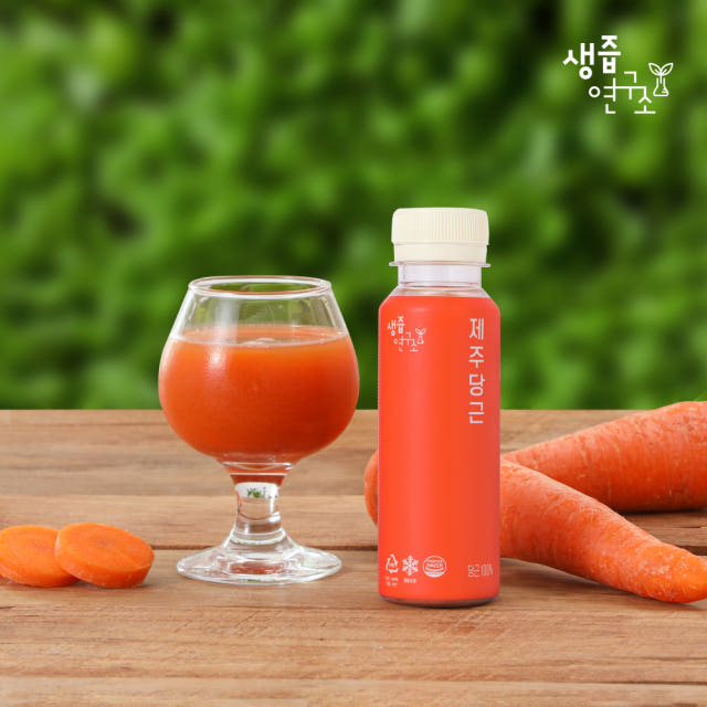 생즙연구소 100% 제주 구좌 당근주스 NFC 착즙 주스 HACCP 제주산 120ml x 14개