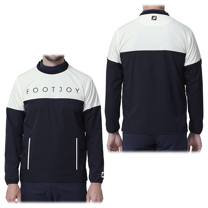 풋조이 FOOTJOY 긴팔 크루넥 풀오버 재킷 발수 로고 프린트 FJ-F23-O03 2컬러 - 상세 이미지 4