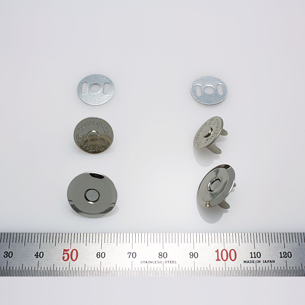 EC01 국산 자석 후크 니켈 14mm 4개 외 가방 똑딱이 단추 부자재 가죽 공예 리버스몰 - 상세 이미지 2