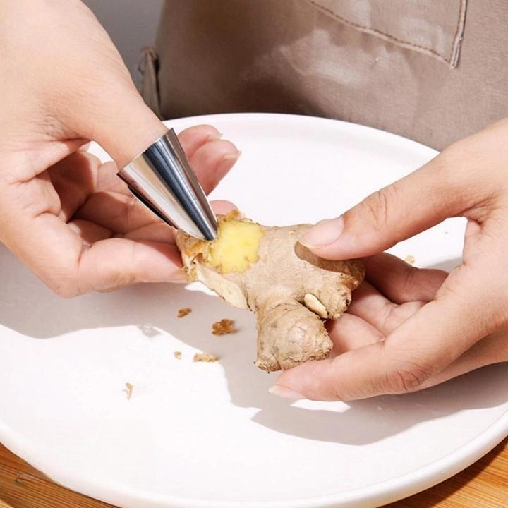 스텐 마늘 꼭지 칼 마늘 까는 반지 마늘 골무 - 메인 이미지