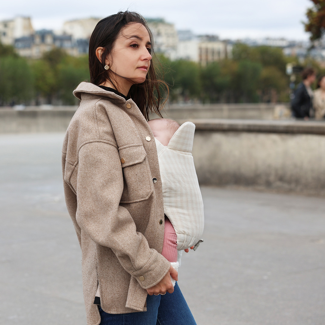 디망디 일리 신생아아기띠 ver.2 15kg까지 가벼운 편안한 꽃무늬 체크 명품 포대기