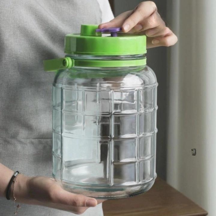 매실 엑기스 보관 용기 10L 매실 담는 유리통 - 메인 이미지