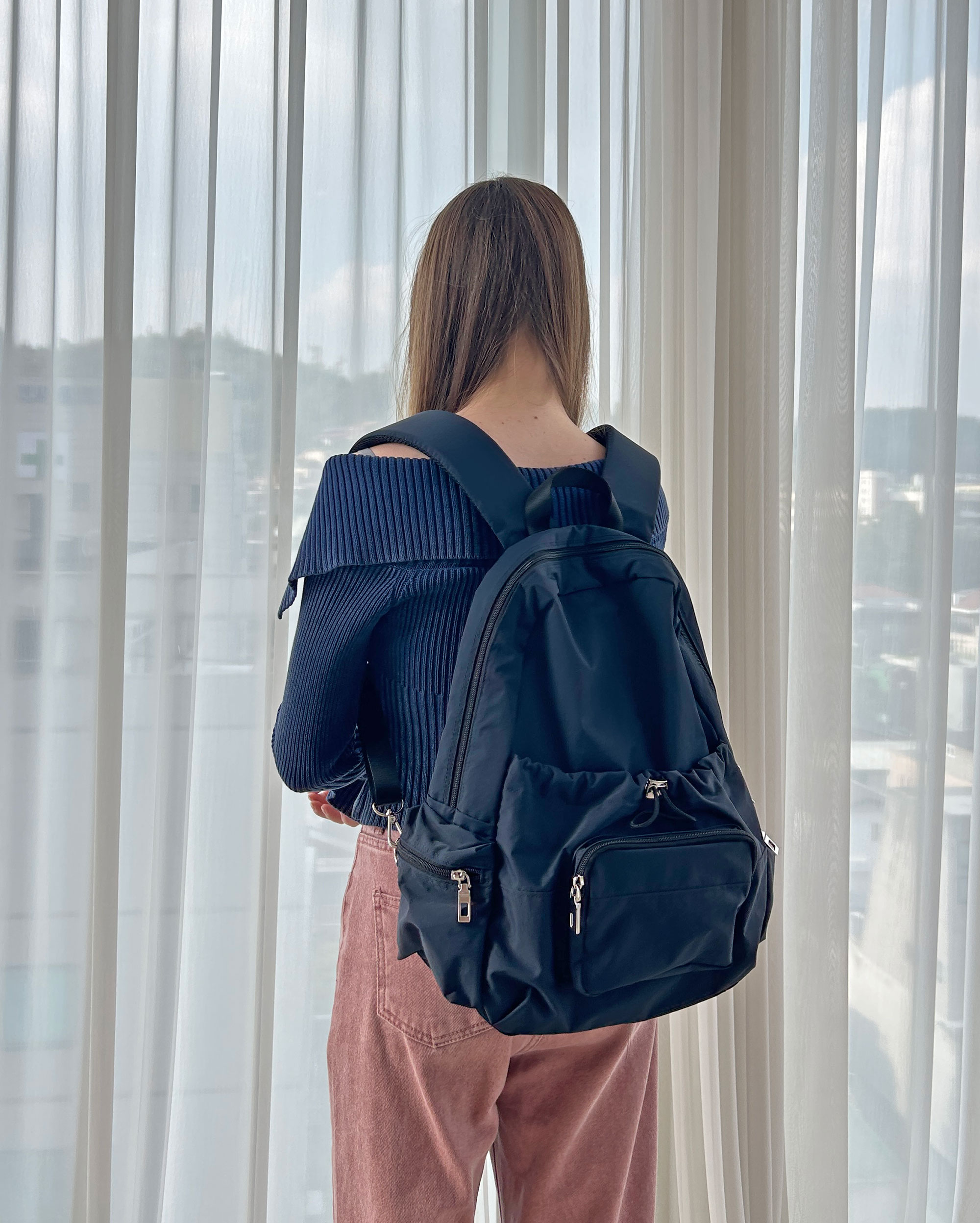 로디나트 투톤-스트링 백팩, 400그램 초경량 방수 데일리 백팩