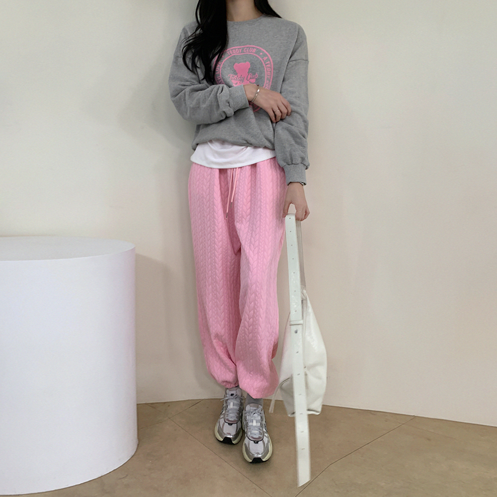 체스키 꽈베기 패턴 조거 팬츠 - 상세 이미지 5
